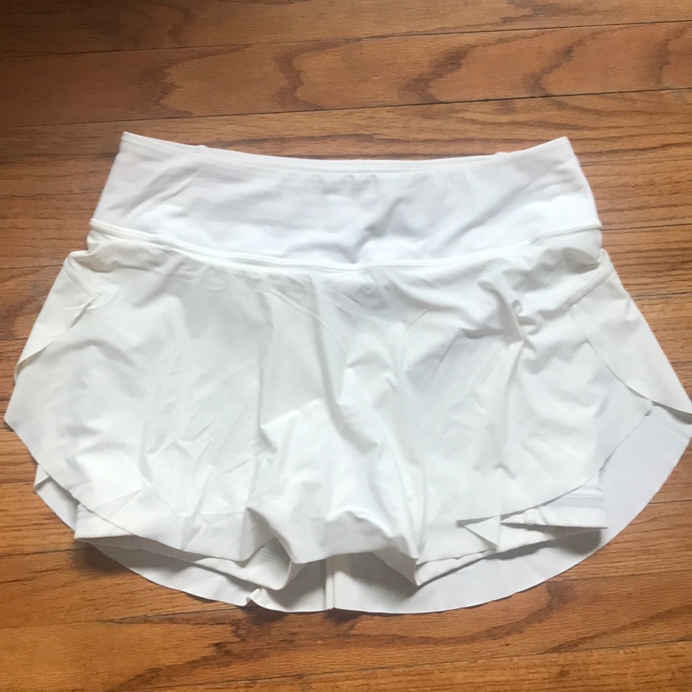 White tennis shorts